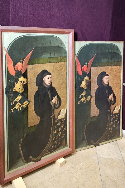 Hospices Civils de Beaune - Hotel-Dieu _ Portrait Nicolas Rolin _ Original-Reproduction 3D © Sandrine Allard-Saint-Albin